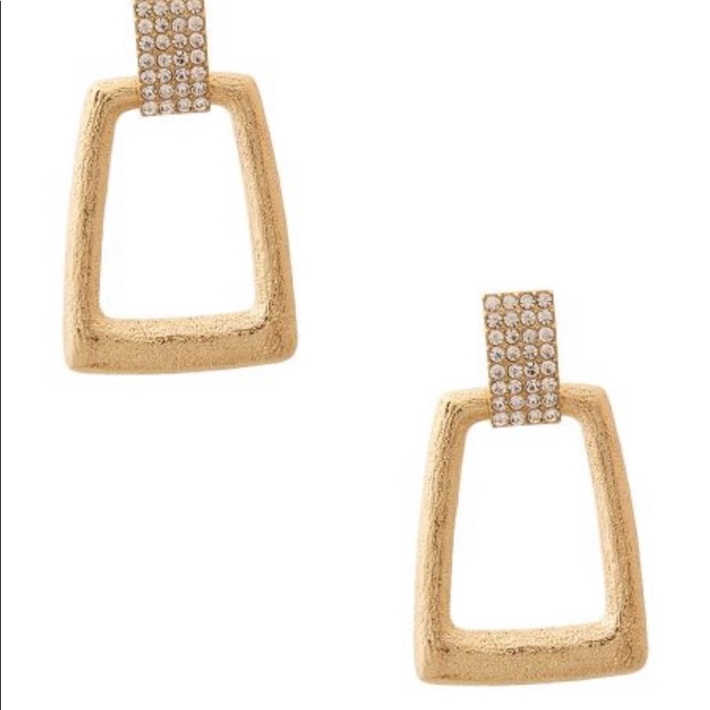 Gold & Rhinestone Earrings